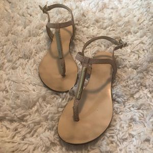 Calvin Klein Nude Sandals